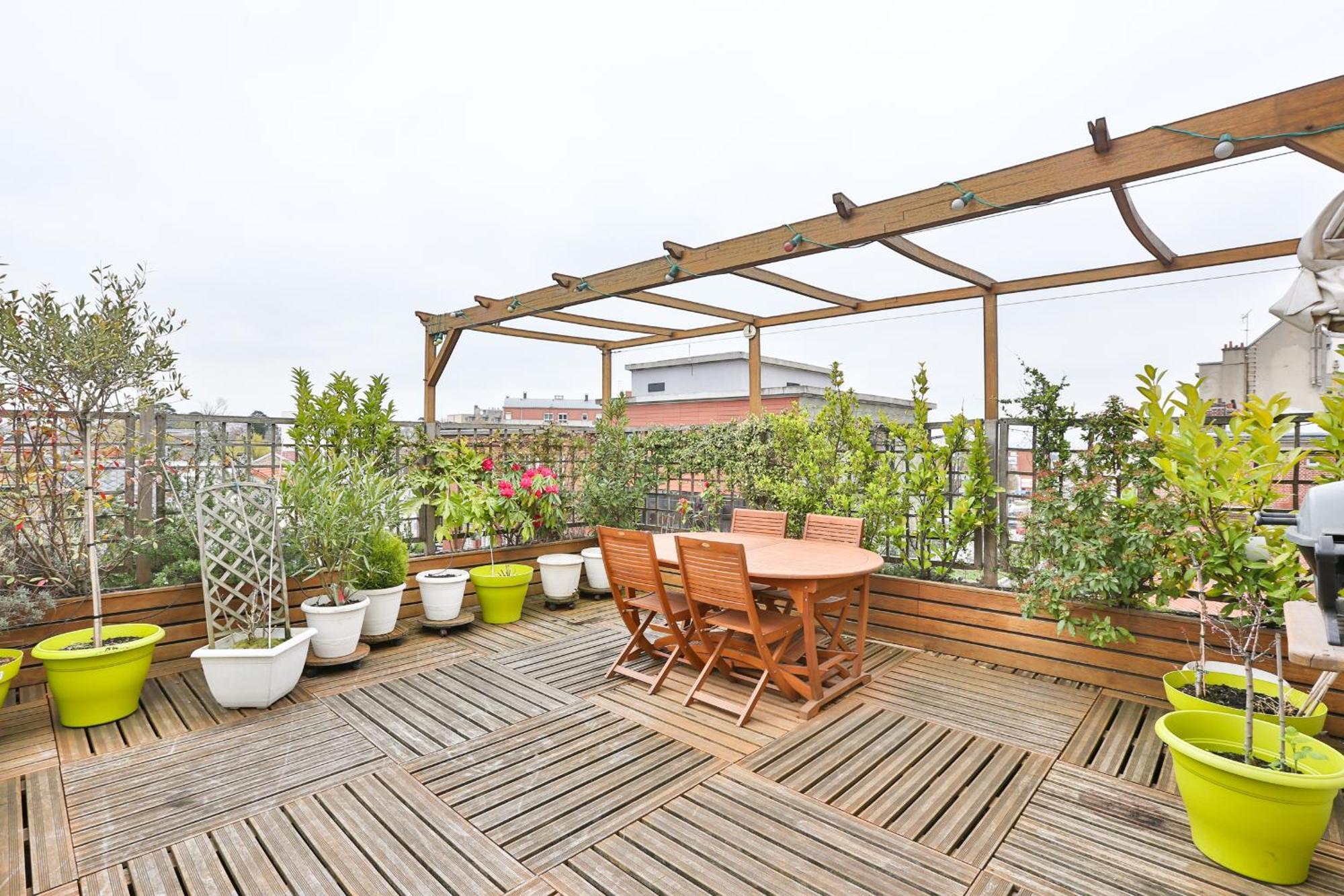 Parisian Penthouse With Large Terrasse Apartment พิแอร์ฟิตต์-ซัวร์-แซน ภายนอก รูปภาพ