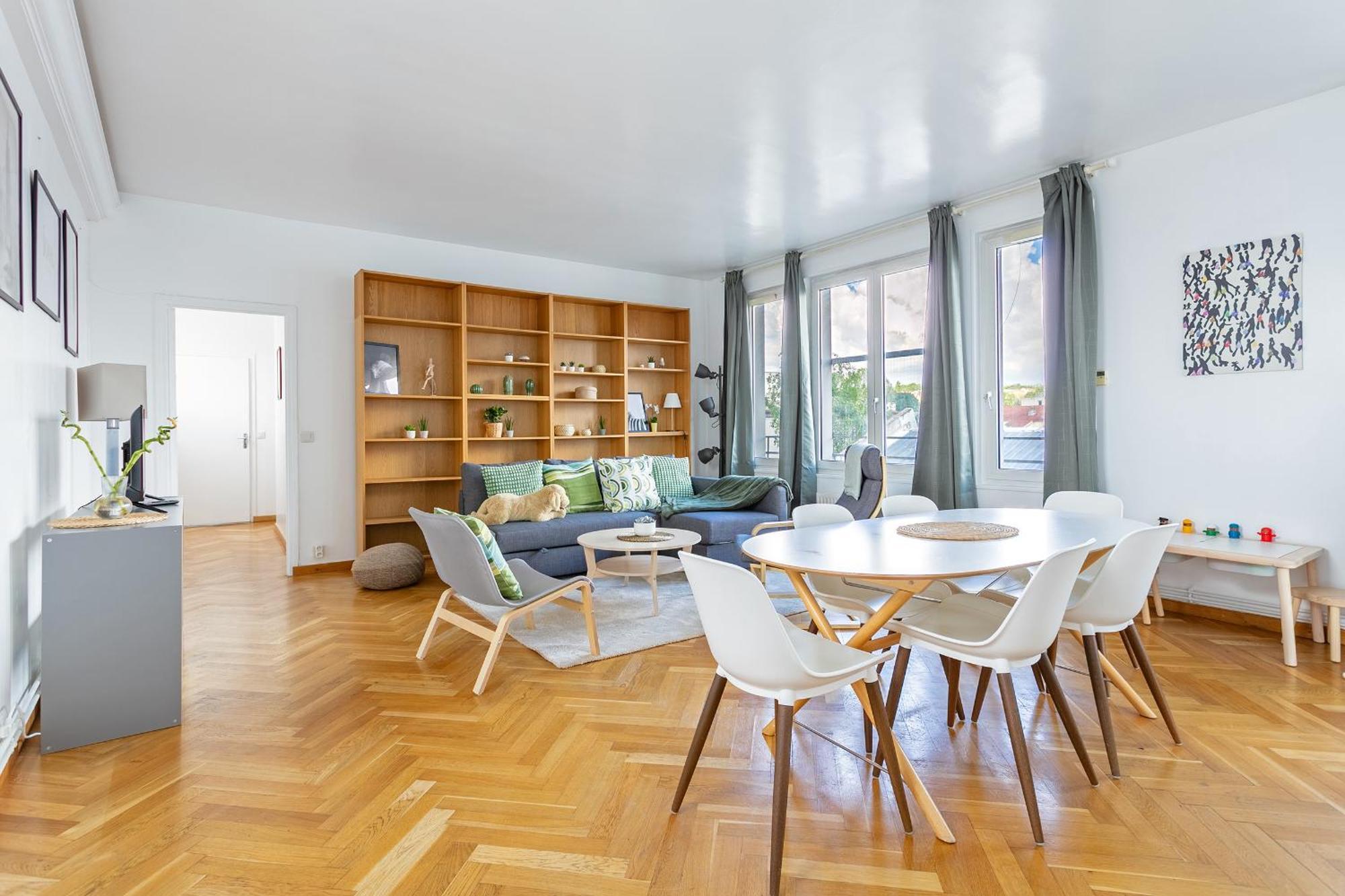 Parisian Penthouse With Large Terrasse Apartment พิแอร์ฟิตต์-ซัวร์-แซน ภายนอก รูปภาพ