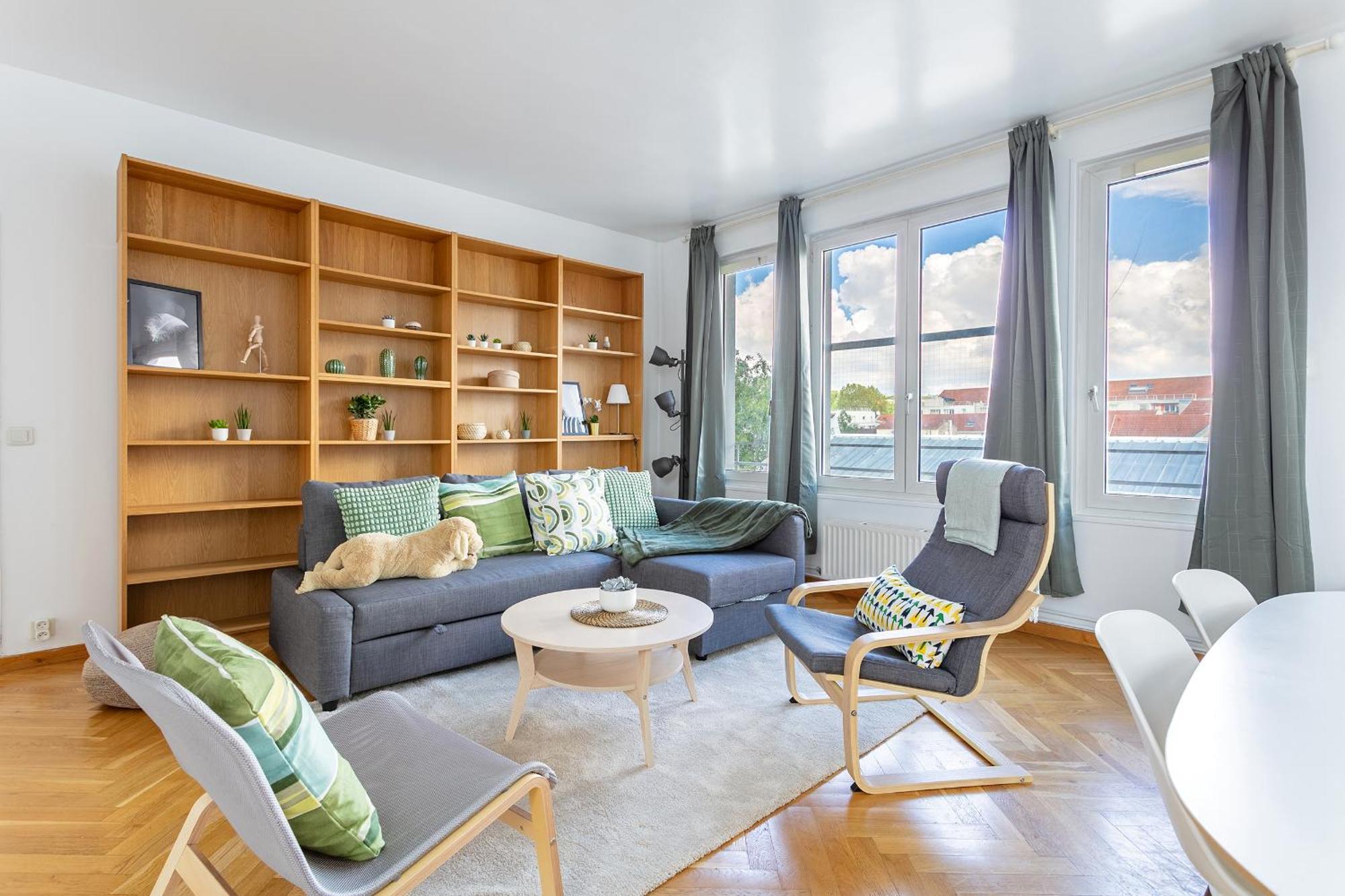 Parisian Penthouse With Large Terrasse Apartment พิแอร์ฟิตต์-ซัวร์-แซน ภายนอก รูปภาพ